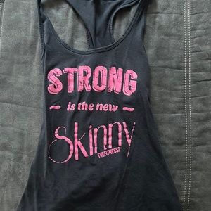 Strong girl workout tank